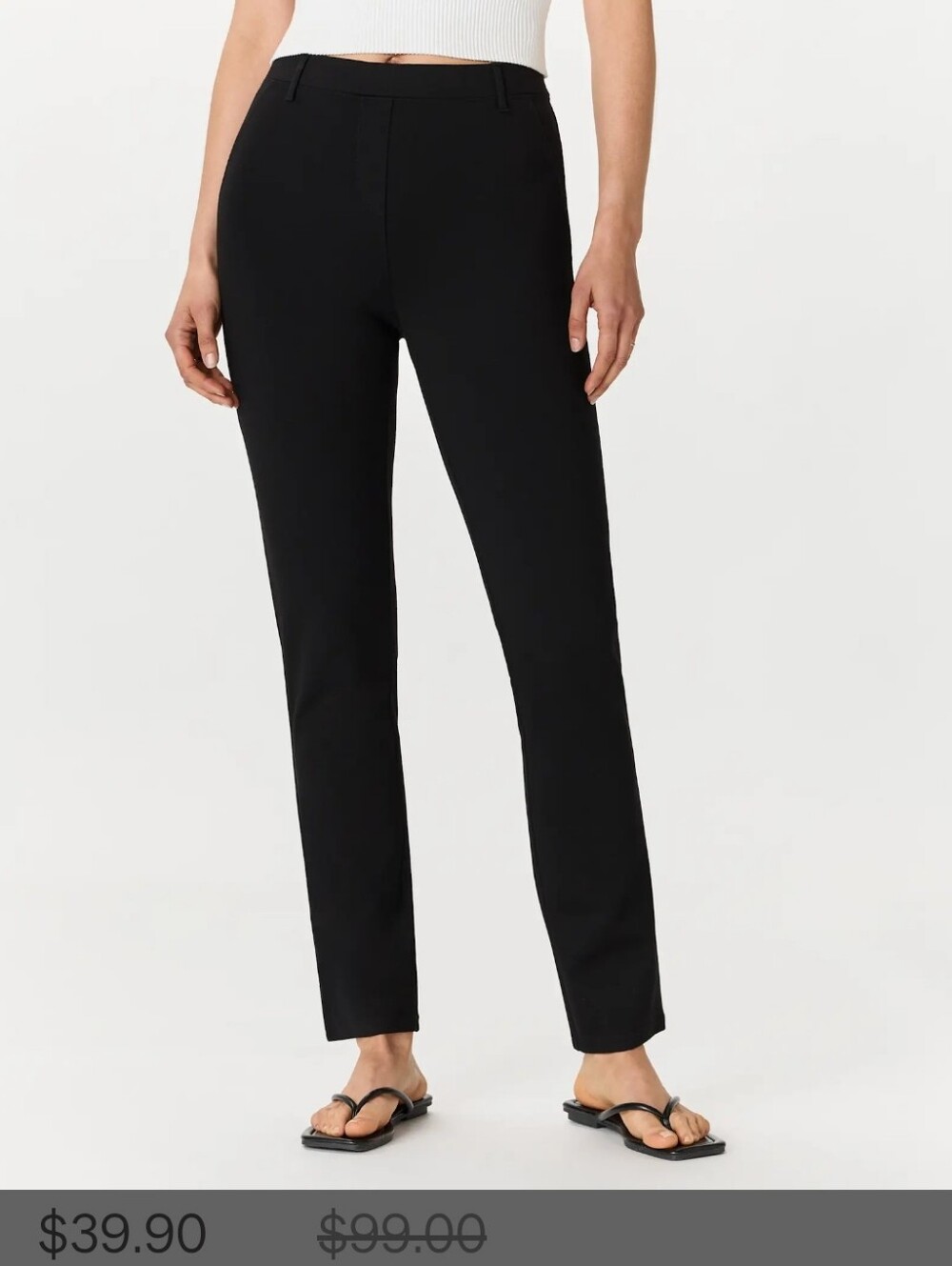 Quince Ultra-Stretch Ponte Straight Leg Pants
